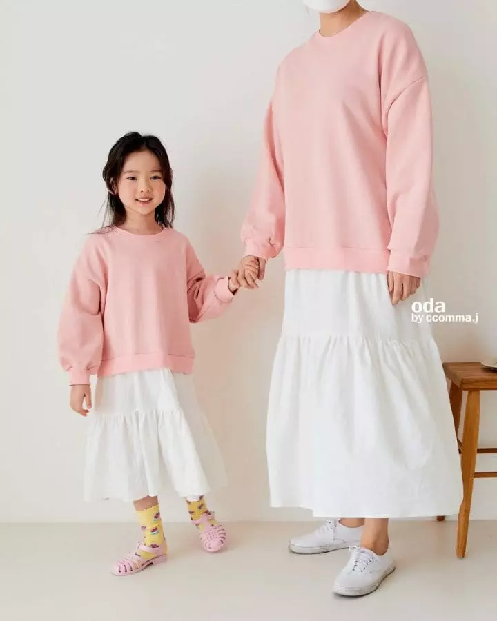 Oda - Korean Children Fashion - #minifashionista - Macaroon Lyered One-piece with Mom - 11