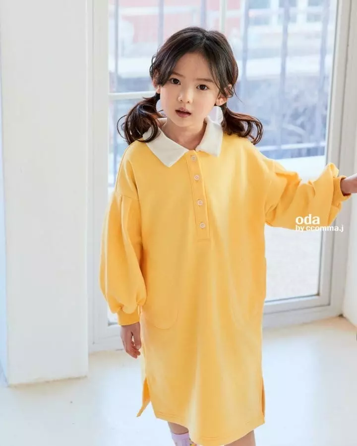 Oda - Korean Children Fashion - #prettylittlegirls - Lael Terry Collar One-piece - 3