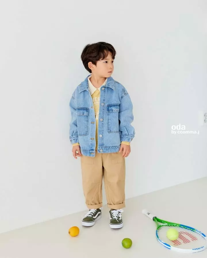 Oda - Korean Children Fashion - #stylishchildhood - Oz Big Pocket Denim Jacket - 3