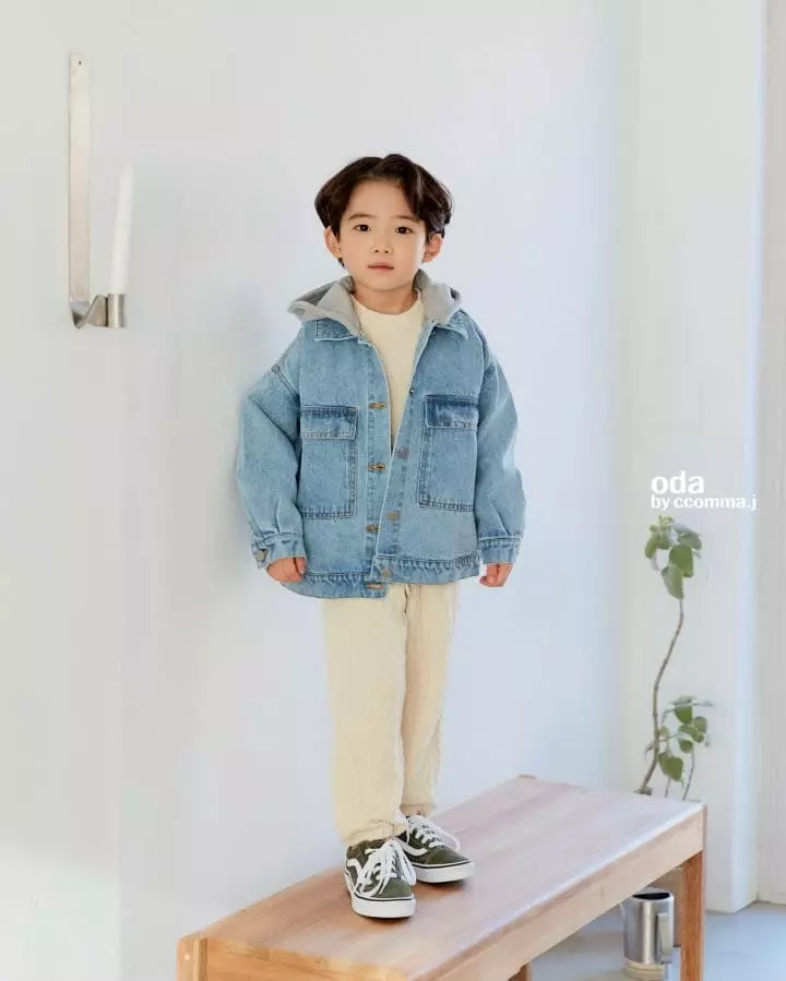 Oda - Korean Children Fashion - #todddlerfashion - Oz Big Pocket Denim Jacket