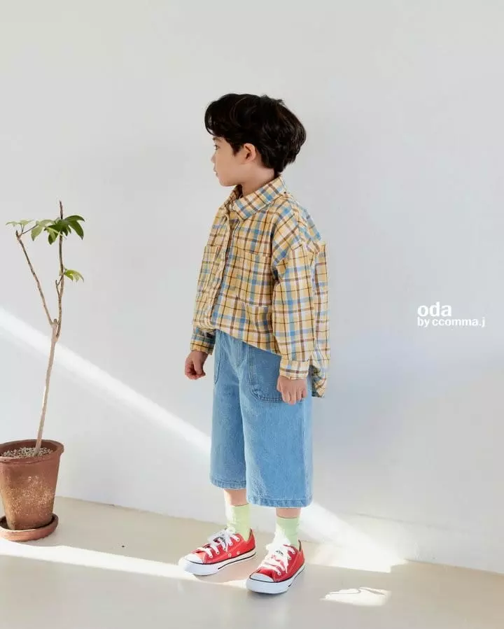 Oda - Korean Children Fashion - #toddlerclothing - Spring Denim Shorts - 5
