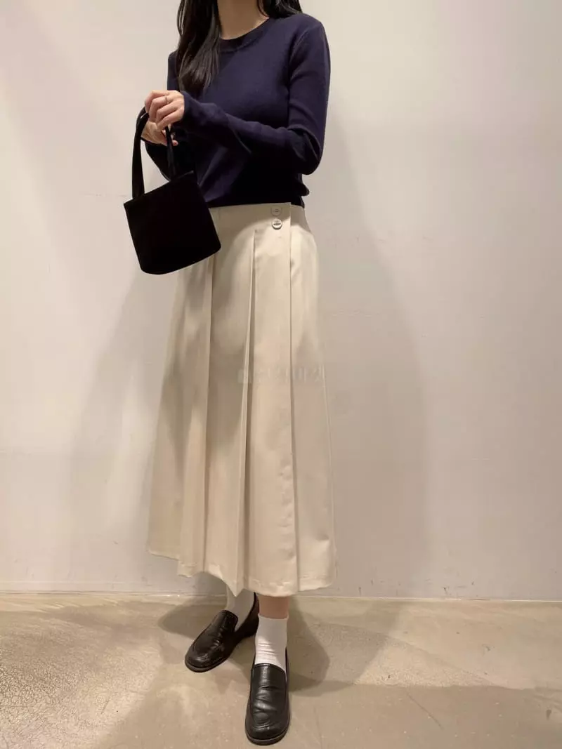 Odor - Korean Women Fashion - #momslook - Paper Wrap Skirt - 2