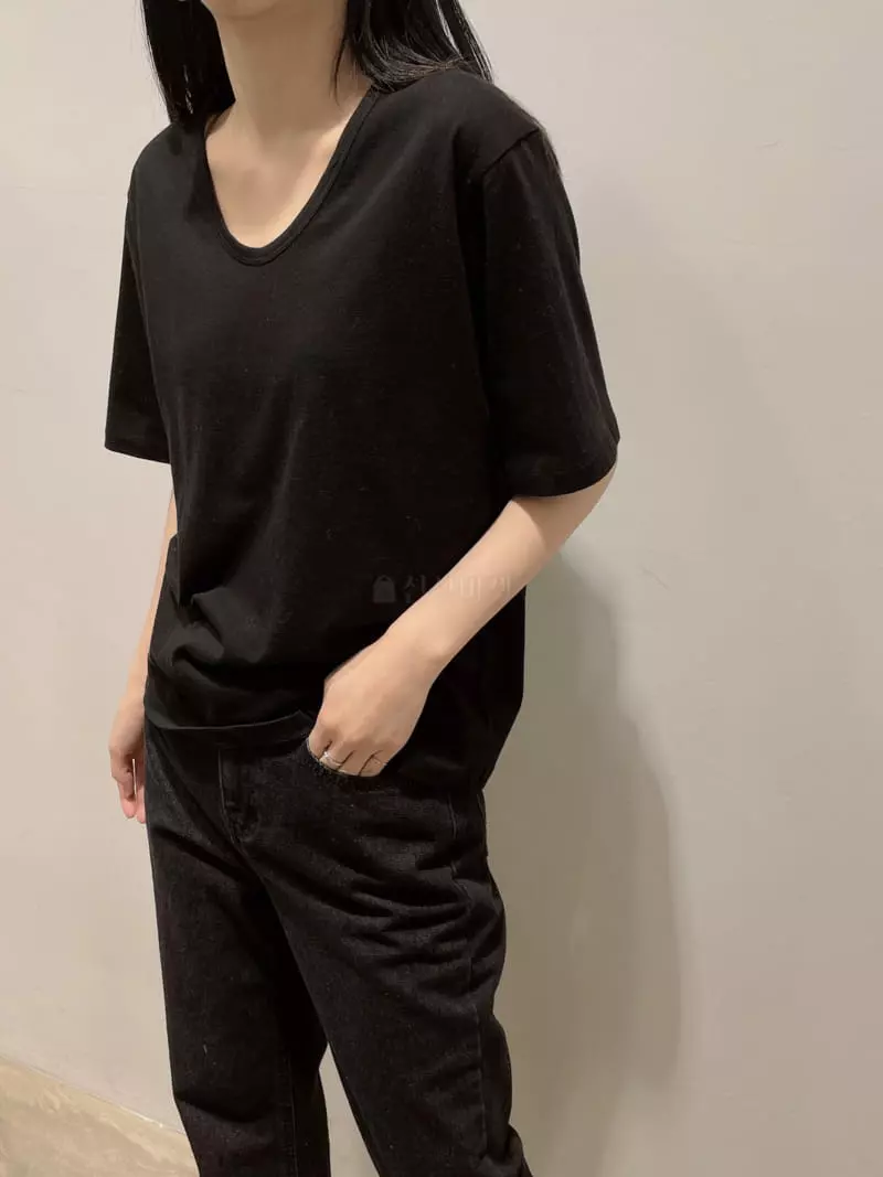 Odor - Korean Women Fashion - #momslook - UV Basic Tee - 3