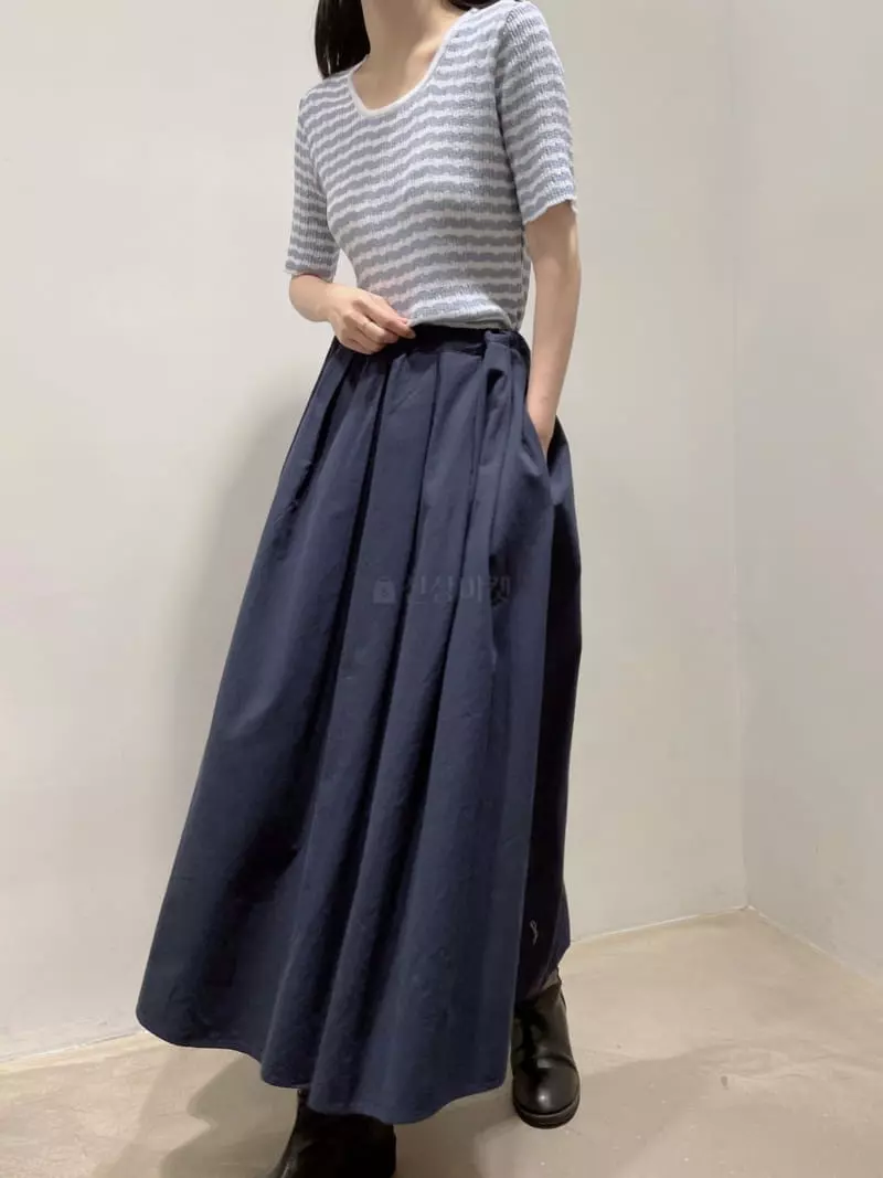 Odor - Korean Women Fashion - #momslook - Cotton Pleats Skirt