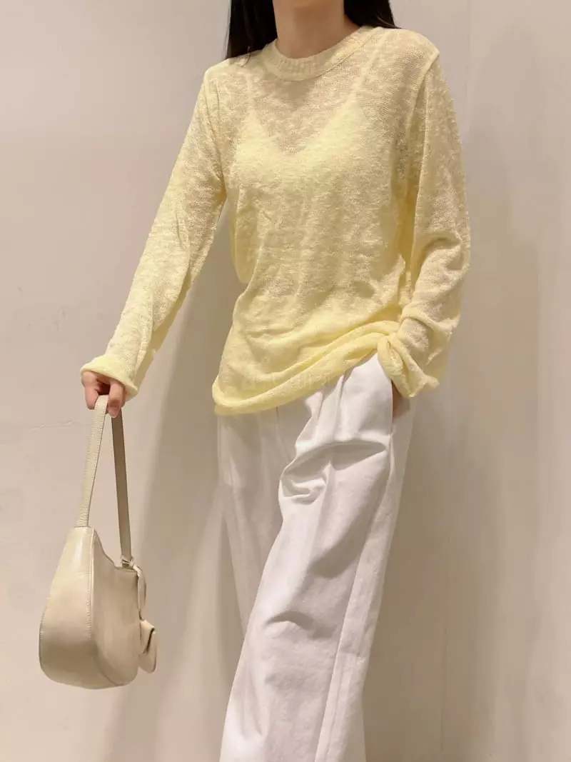 Odor - Korean Women Fashion - #momslook - Spring Slab Knit Tee - 3