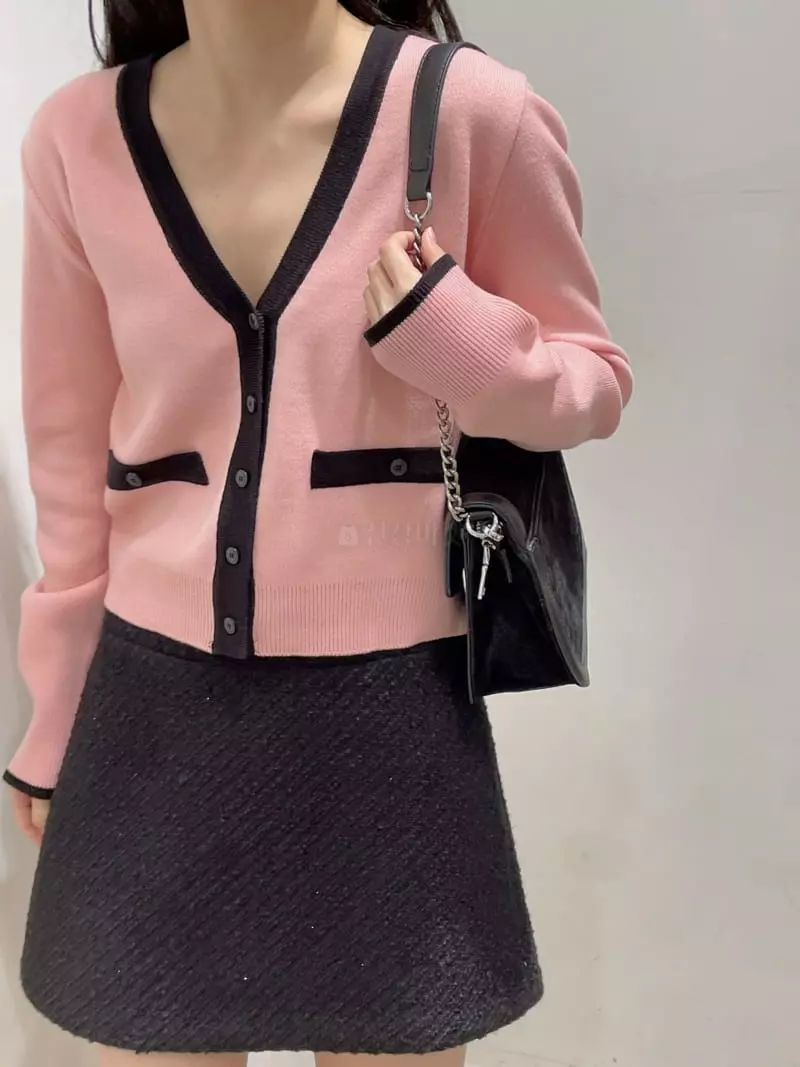Odor - Korean Women Fashion - #vintagekidsstyle - Coloring Cardigan - 4