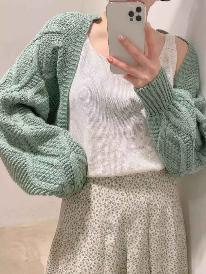 Odor - Korean Women Fashion - #pursuepretty - Twisted Bolero Cardigan