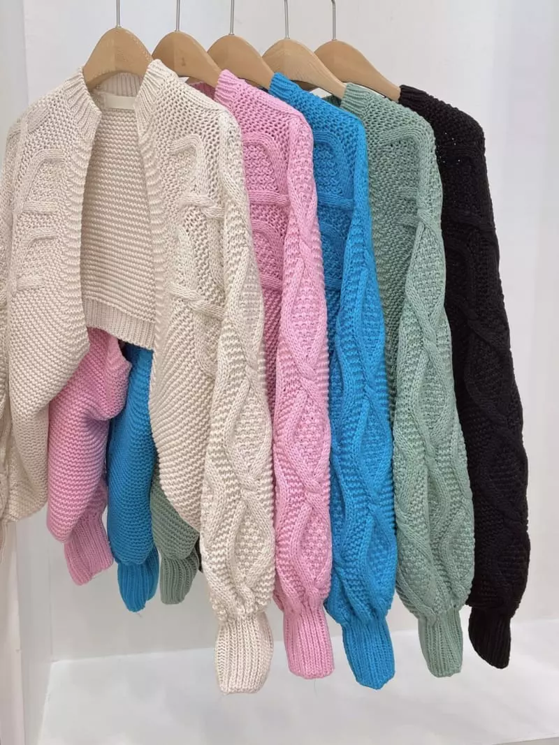 Odor - Korean Women Fashion - #restrostyle - Twisted Bolero Cardigan - 2