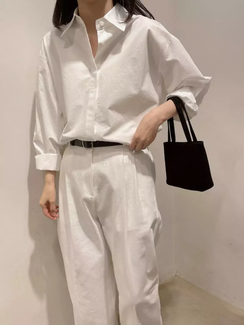Odor - Korean Women Fashion - #shopsmall - Basic Cotton Shirt - 3