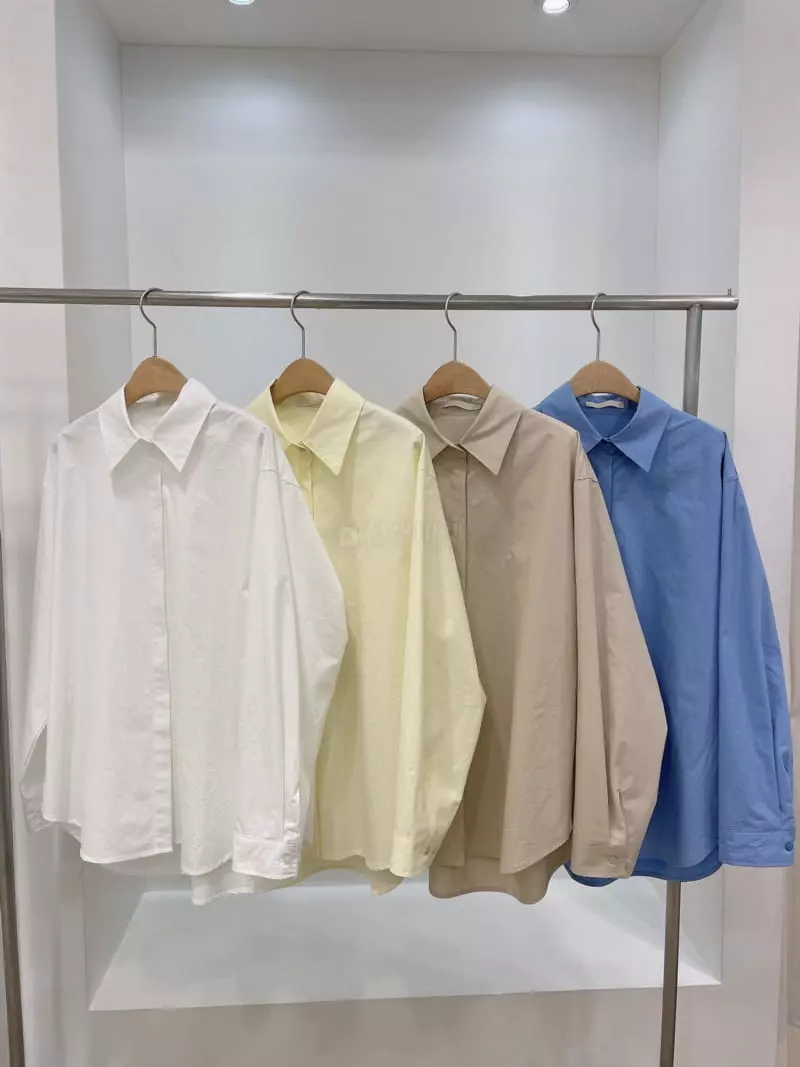 Odor - Korean Women Fashion - #shopsmall - Basic Cotton Shirt - 4