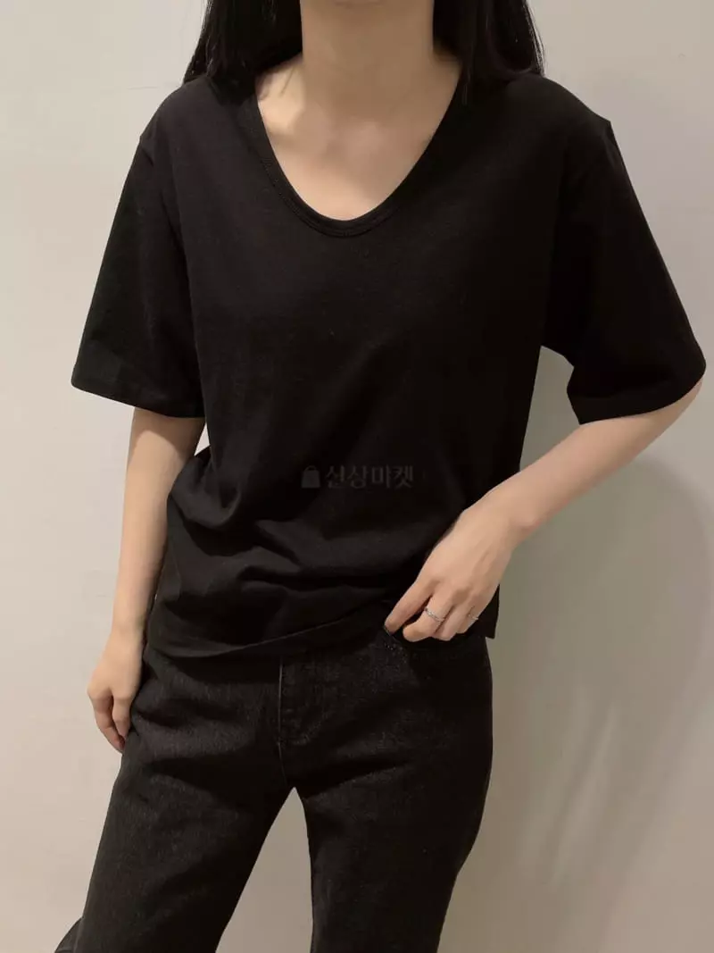 Odor - Korean Women Fashion - #thelittlethings - UV Basic Tee - 2