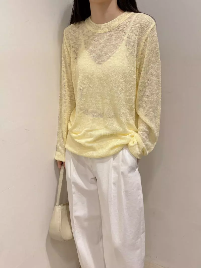 Odor - Korean Women Fashion - #womensfashion - Spring Slab Knit Tee - 2