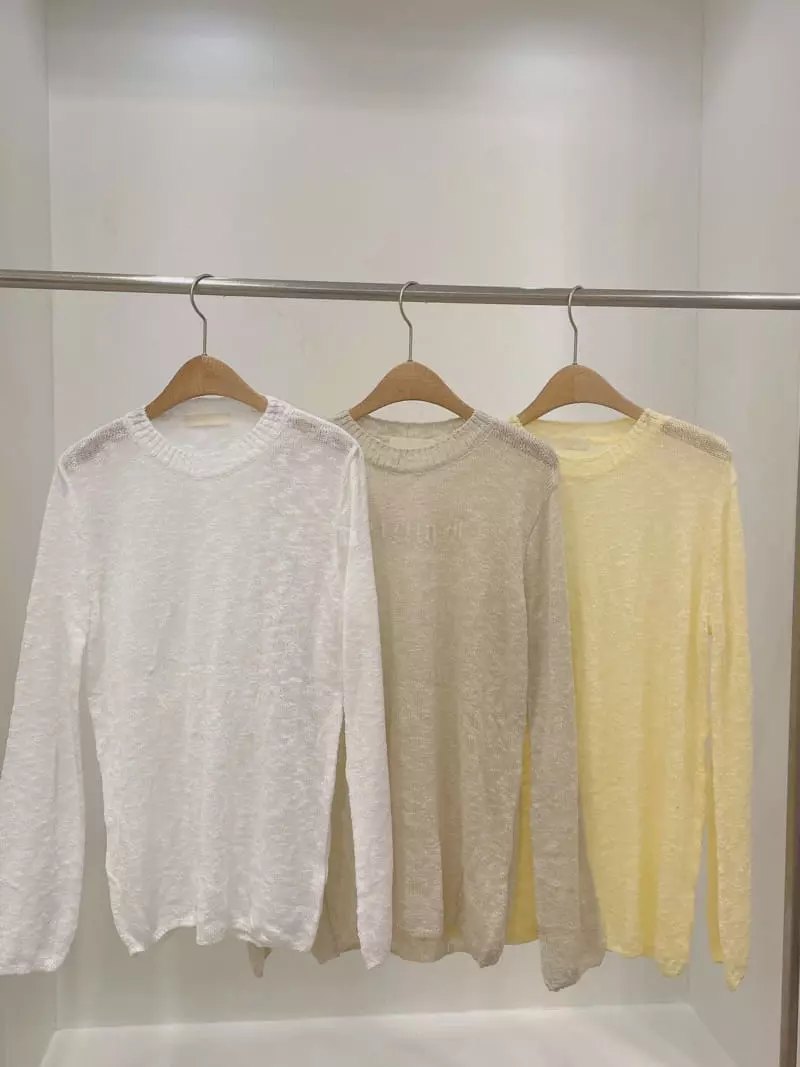 Odor - Korean Women Fashion - #momslook - Spring Slab Knit Tee - 4