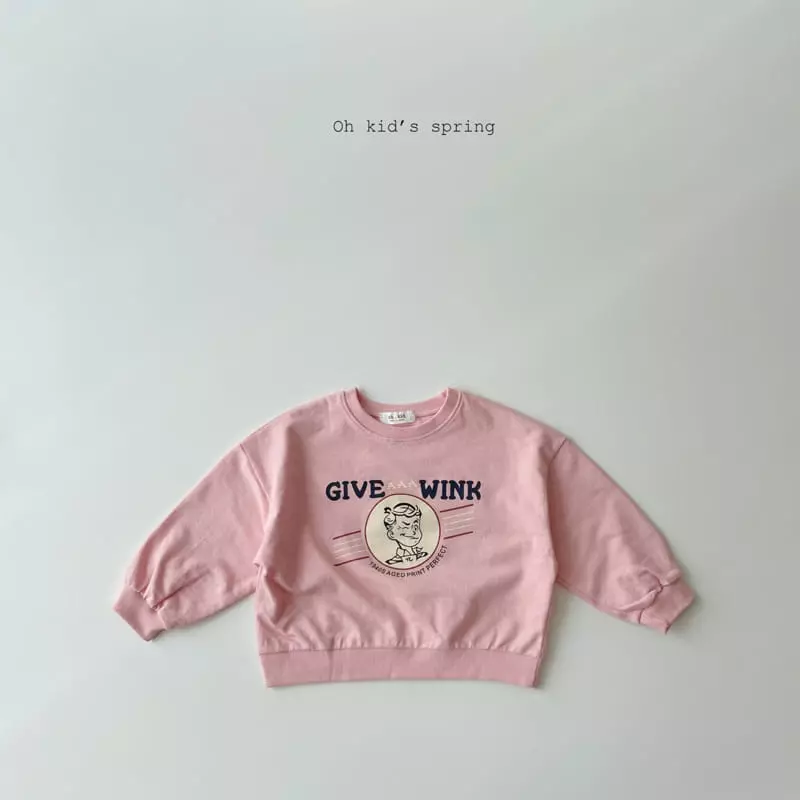 Oh Kids - Korean Children Fashion - #Kfashion4kids - Wink Sweatshirt - 11