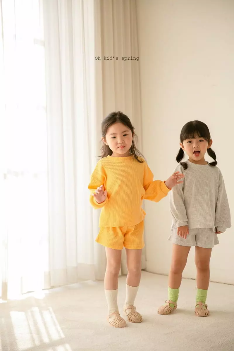 Oh Kids - Korean Children Fashion - #Kfashion4kids - Spring Waffle Shorts