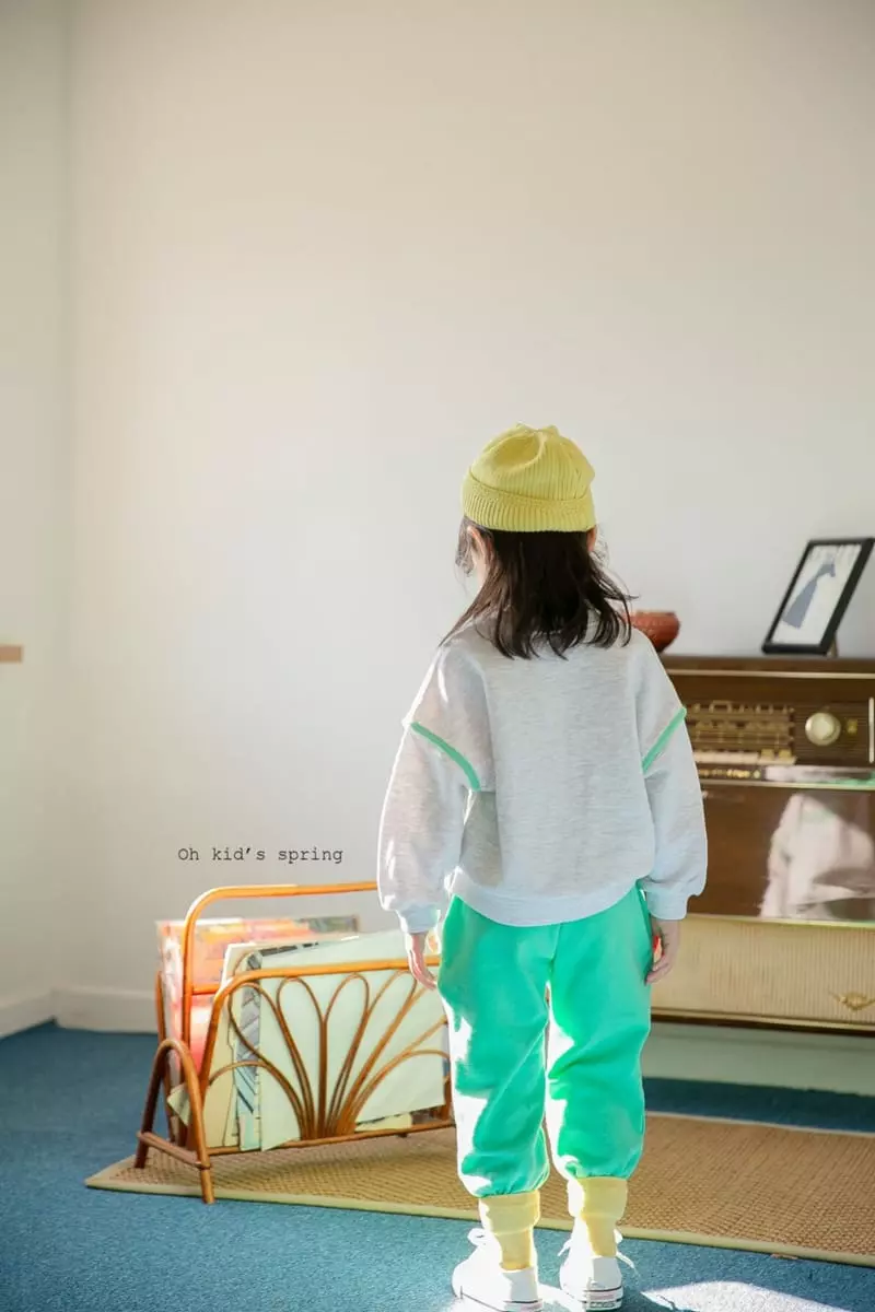 Oh Kids - Korean Children Fashion - #childrensboutique - Bonjour Spring Top Bottom Set - 8
