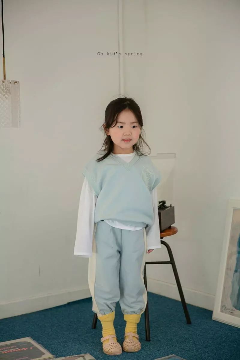 Oh Kids - Korean Children Fashion - #childrensboutique - Never Vest Top Bottom Set - 7