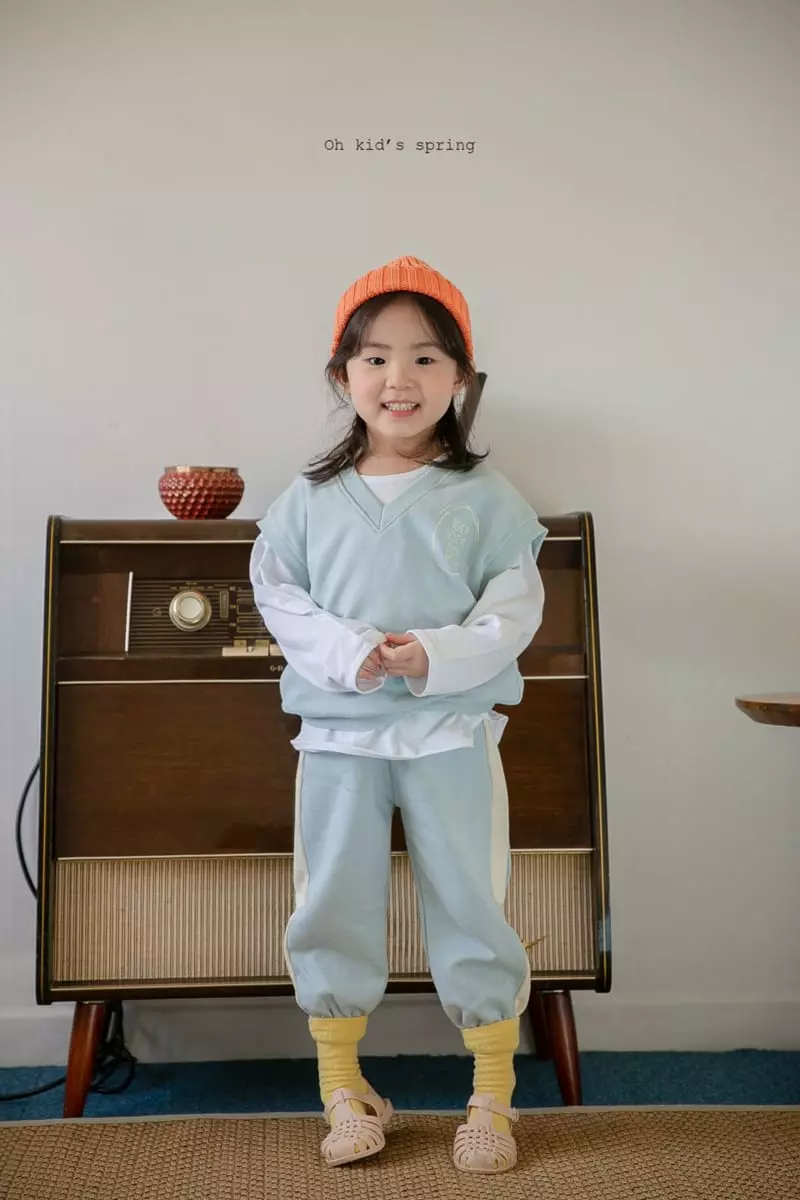 Oh Kids - Korean Children Fashion - #designkidswear - Never Vest Top Bottom Set - 8