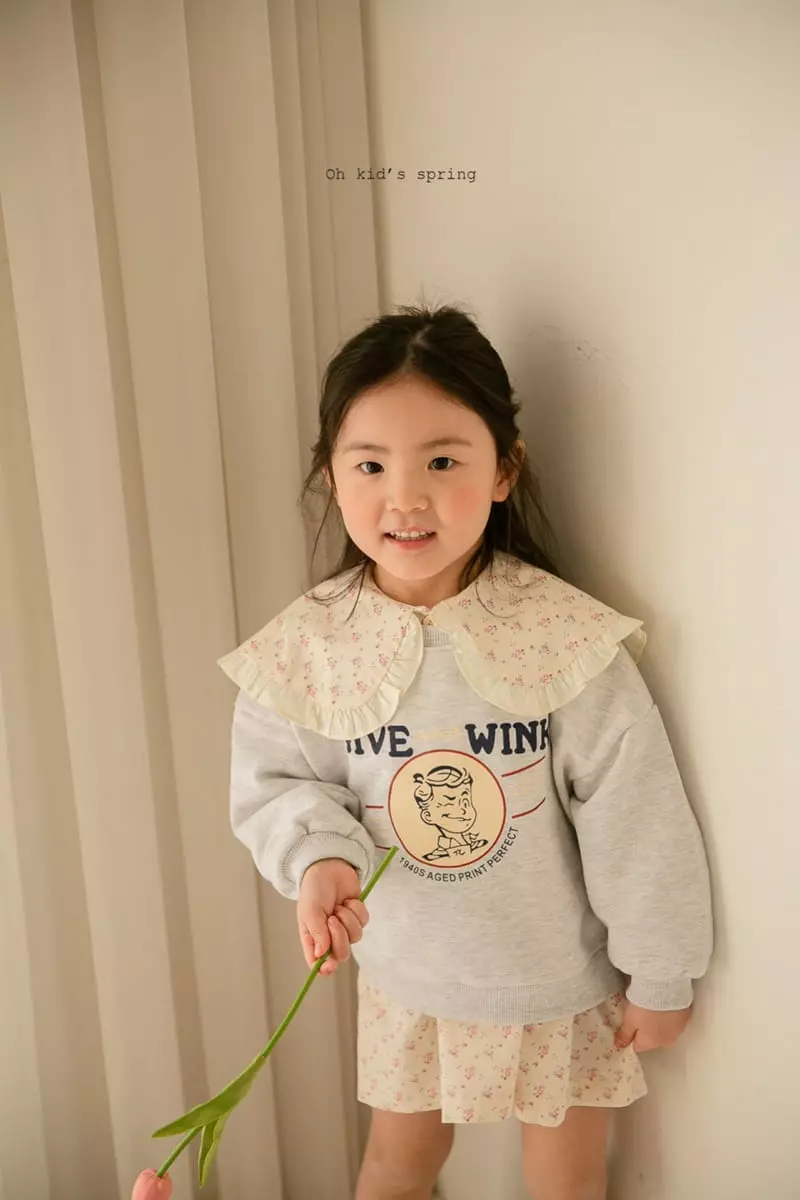 Oh Kids - Korean Children Fashion - #designkidswear - Wink Sweatshirt - 5