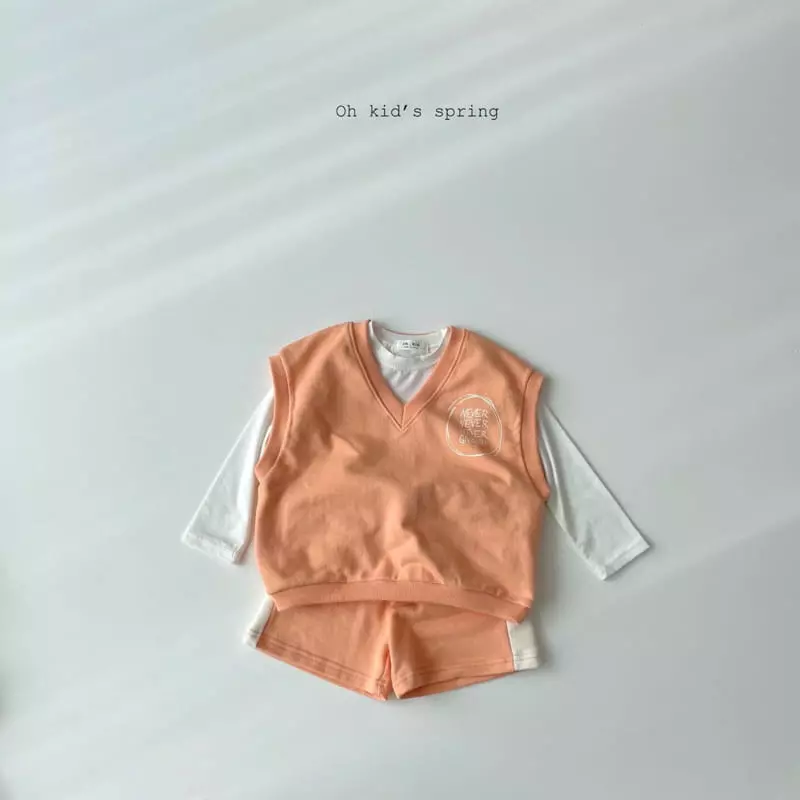Oh Kids - Korean Children Fashion - #discoveringself - Never Vest Top Bottom Set - 9