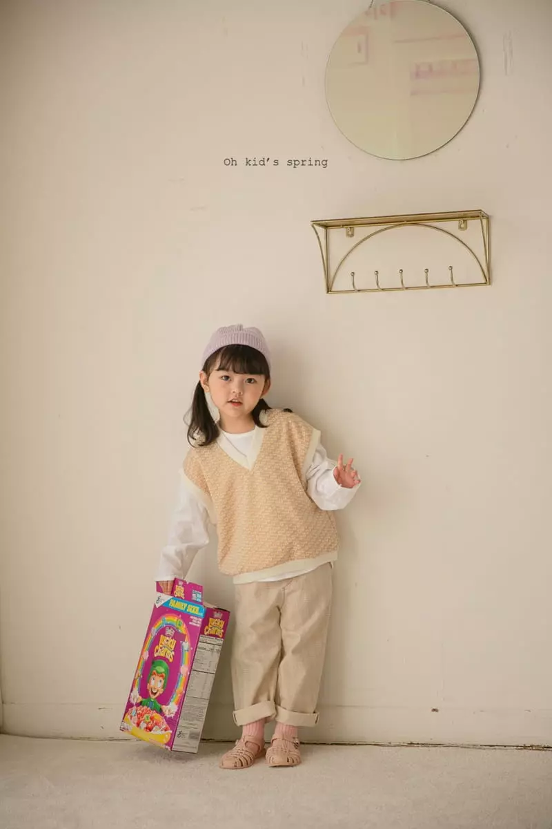 Oh Kids - Korean Children Fashion - #discoveringself - Egg Flower Vest - 3