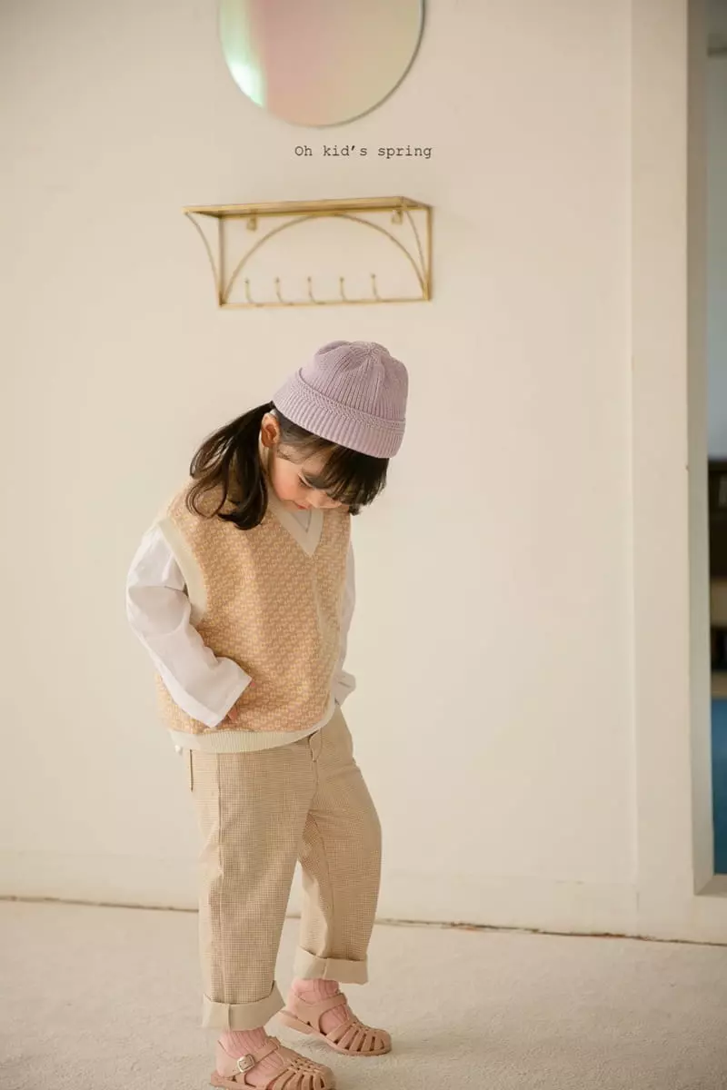 Oh Kids - Korean Children Fashion - #discoveringself - Small Check Pants - 2