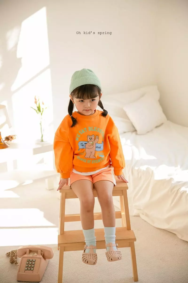 Oh Kids - Korean Children Fashion - #fashionkids - Bear Bear Sweatshirt - 8