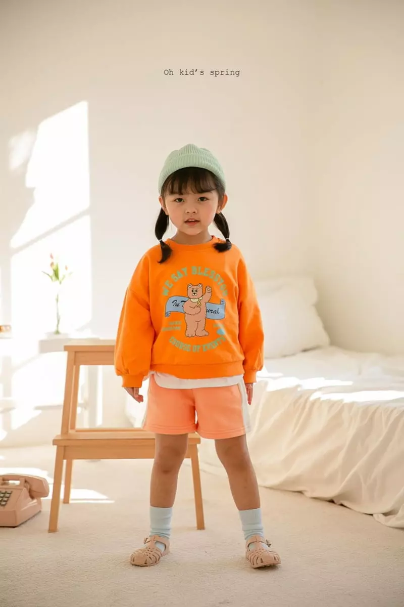 Oh Kids - Korean Children Fashion - #kidsshorts - Bear Bear Sweatshirt - 9