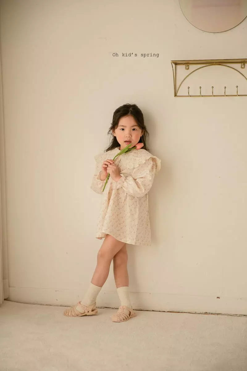 Oh Kids - Korean Children Fashion - #kidsshorts - Frill Mini One-piece - 3