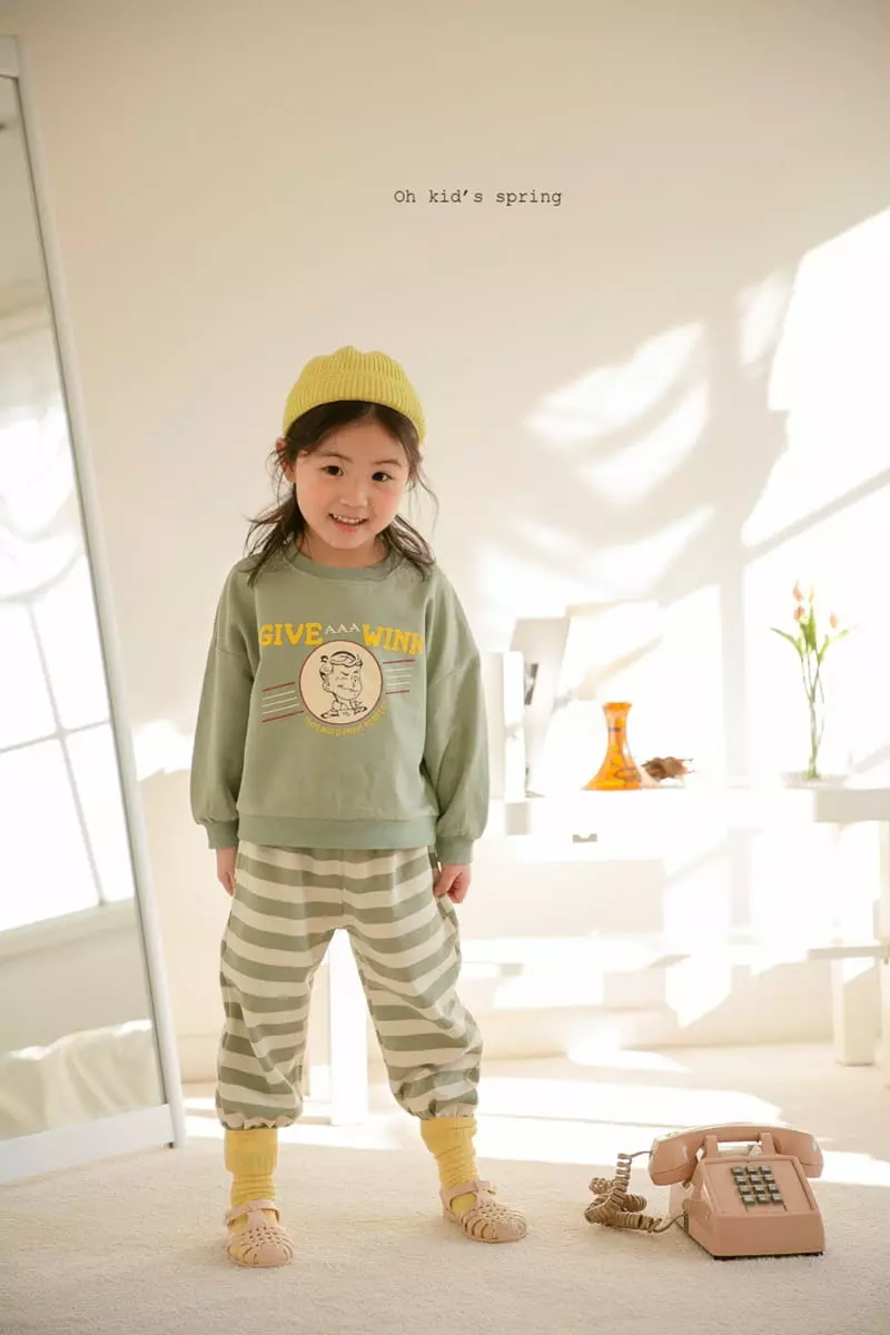 Oh Kids - Korean Children Fashion - #kidsstore - Wink Sweatshirt - 9