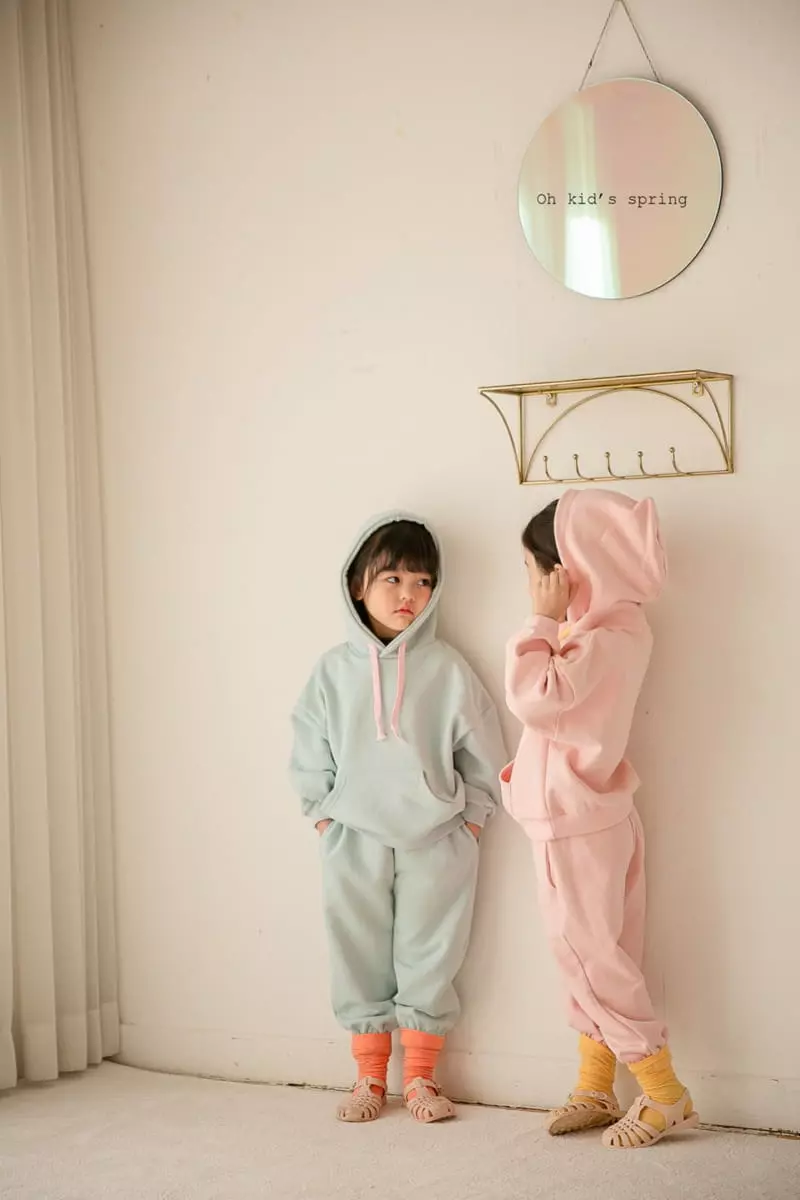 Oh Kids - Korean Children Fashion - #minifashionista - Pastel Top Bottom Set - 3