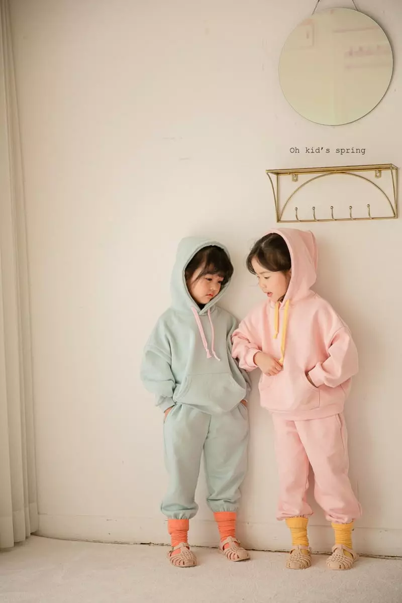 Oh Kids - Korean Children Fashion - #minifashionista - Pastel Top Bottom Set - 4
