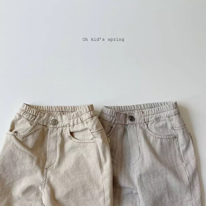 Oh Kids - Korean Children Fashion - #prettylittlegirls - Small Check Pants - 11