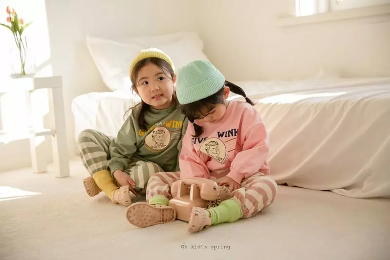 Oh Kids - Korean Children Fashion - #toddlerclothing - Wink Sweatshirt