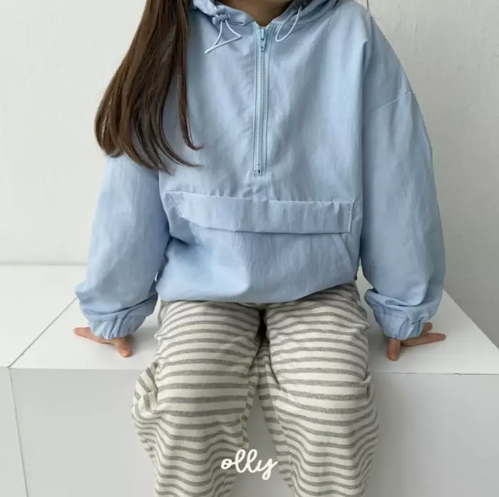 Ollymarket - Korean Children Fashion - #Kfashion4kids - Strpes Terry Top Bottom Set - 12