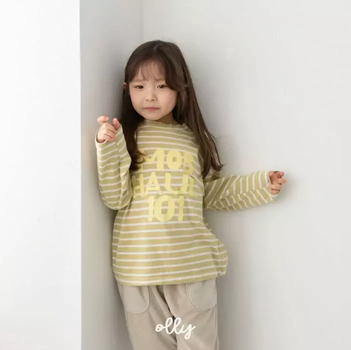 Ollymarket - Korean Children Fashion - #childrensboutique - 101 Stripes Long Sleeves Tee