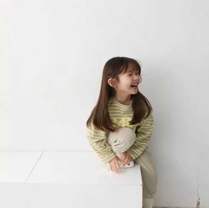 Ollymarket - Korean Children Fashion - #discoveringself - 101 Stripes Long Sleeves Tee - 4