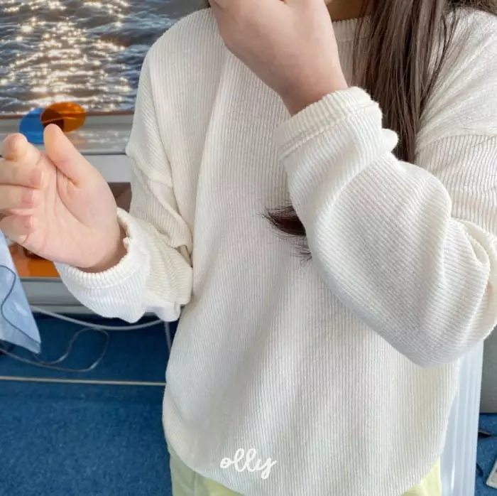 Ollymarket - Korean Children Fashion - #fashionkids - Rib Sweatshirt - 2