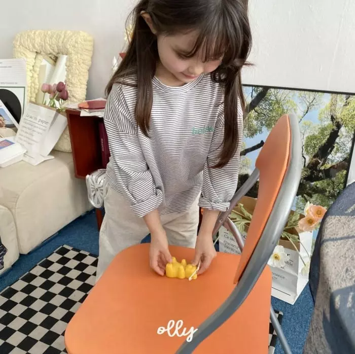 Ollymarket - Korean Children Fashion - #fashionkids - Veloure Stripes Long Sleeves Tee - 4