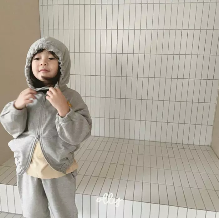 Ollymarket - Korean Children Fashion - #kidsstore - How Are You Zip-up Bottom Set - 12