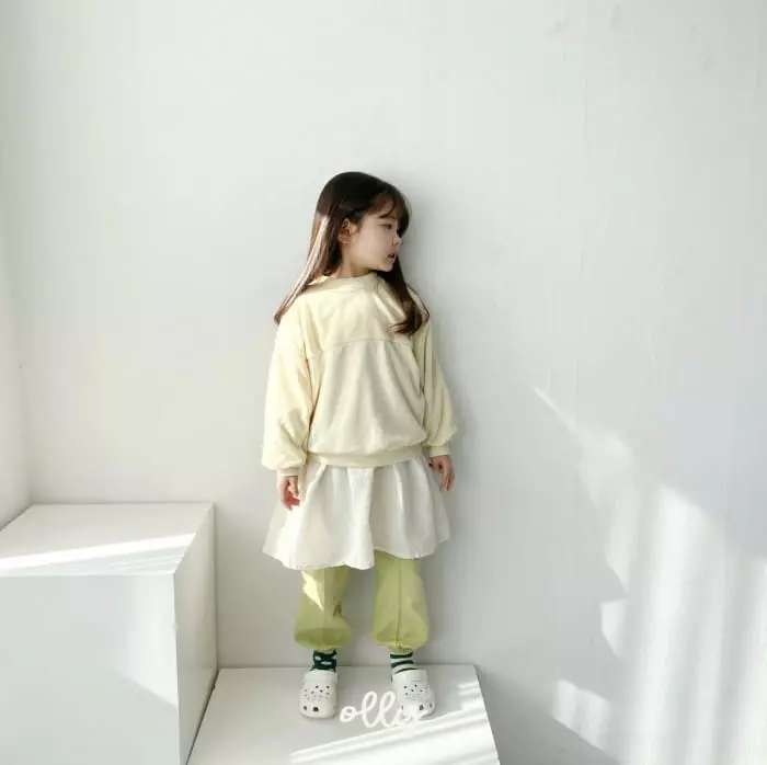 Ollymarket - Korean Children Fashion - #kidsstore - Terry Color Sweatshirt - 4