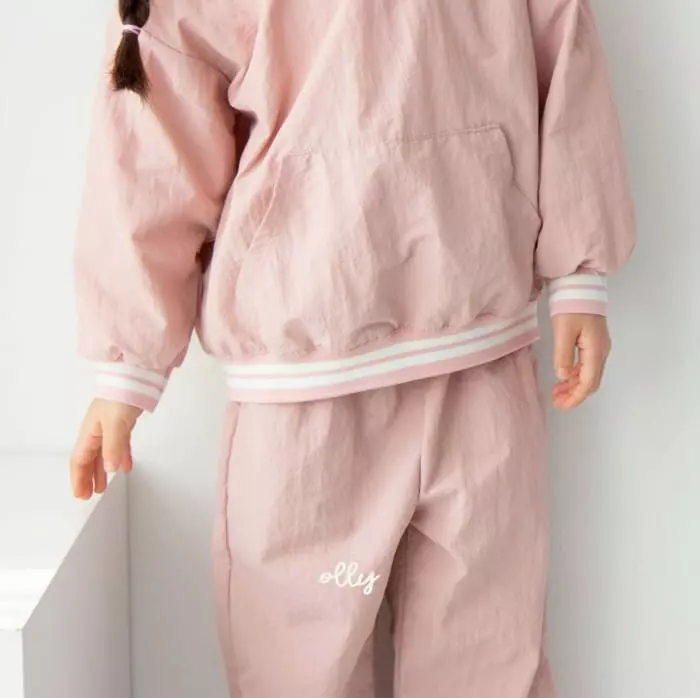 Ollymarket - Korean Children Fashion - #littlefashionista - Run Top Bottom Set - 2