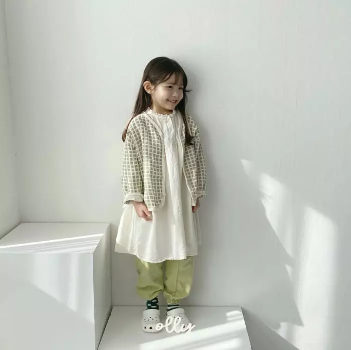 Ollymarket - Korean Children Fashion - #littlefashionista - Check Cardigan - 4