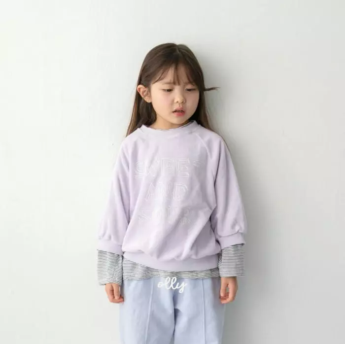 Ollymarket - Korean Children Fashion - #prettylittlegirls - Veloure Stripes Long Sleeves Tee - 11