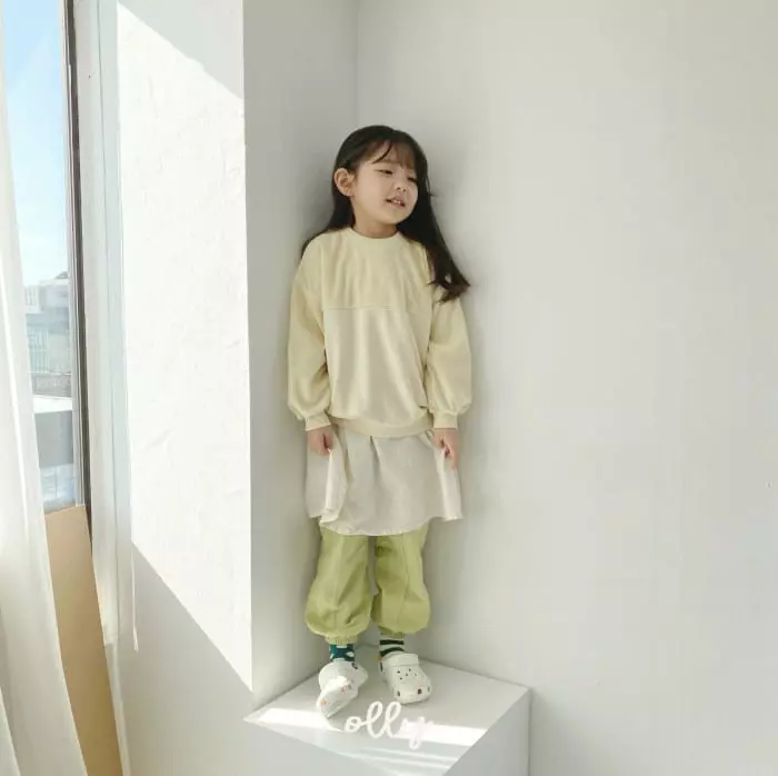 Ollymarket - Korean Children Fashion - #prettylittlegirls - Terry Color Sweatshirt - 9