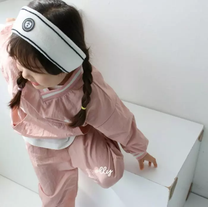 Ollymarket - Korean Children Fashion - #prettylittlegirls - Run Top Bottom Set - 5