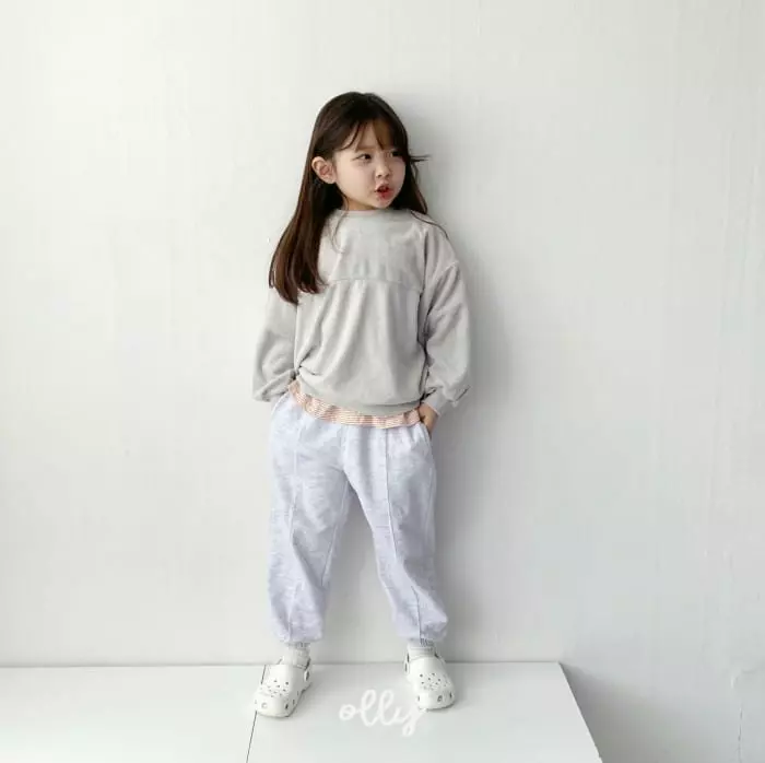 Ollymarket - Korean Children Fashion - #todddlerfashion - Terry Color Sweatshirt - 10