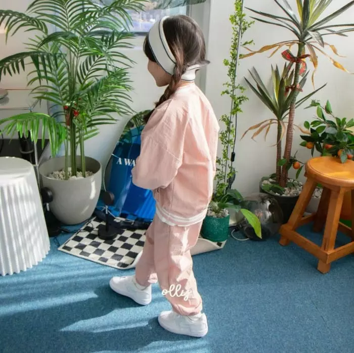 Ollymarket - Korean Children Fashion - #todddlerfashion - Run Top Bottom Set - 6