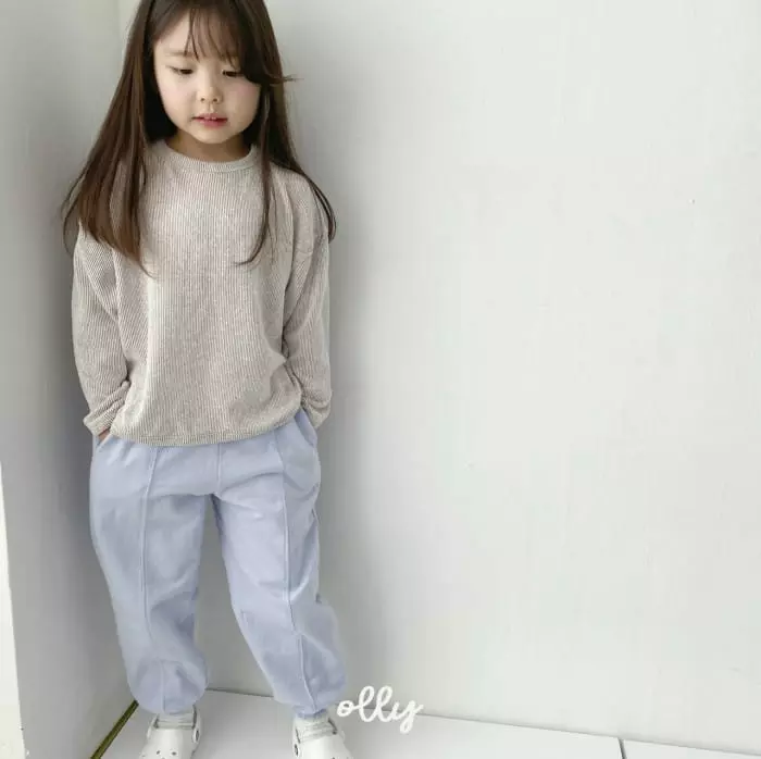 Ollymarket - Korean Children Fashion - #toddlerclothing - Rib Sweatshirt - 12