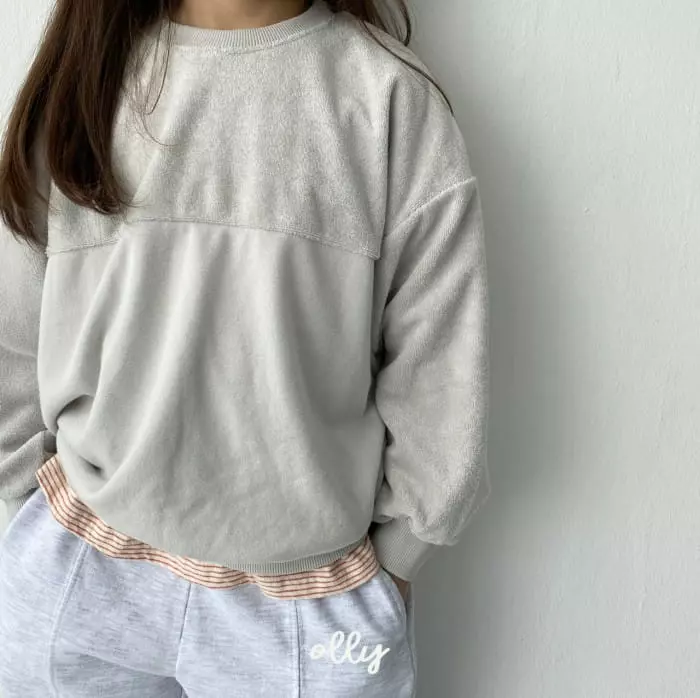 Ollymarket - Korean Children Fashion - #toddlerclothing - Terry Color Sweatshirt - 11